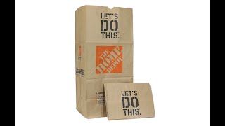 The Home Depot 49022 Heavy Duty Brown Paper Lawn and Refuse Bags for Home and Garden - Overview