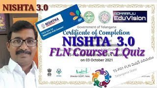 NISHTA 3.0 | FLN Course-1 Quiz | Attempt -1.@SOMARAJUEduVision