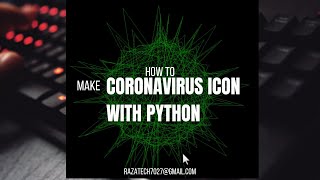 How to make a Corona virus icon with Python | Python Turtle Graphics 01 #pythonturtle #python