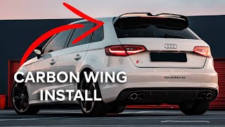 Audi S3 DIY Wing Upgrade | Carbon Fiber Oettinger Style