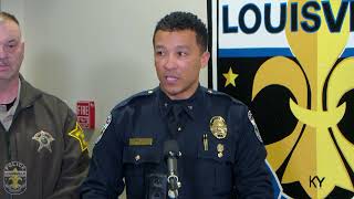 LMPD/Orange Co. IN Sheriff Initial Press Conference on OIS involving Indiana suspect 1-4-25