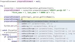Java and JDBC tutorial #7: Update record