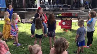 "Libraries Rock!" performed by Rockin' Red at Oahe Days Music Festival