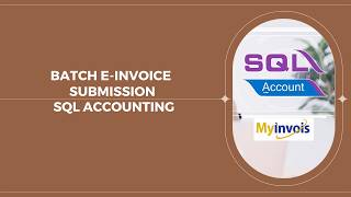 How to do E invoices batch submission