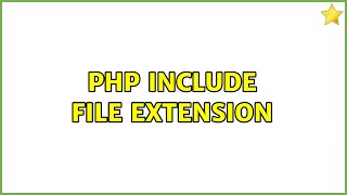 php include file extension