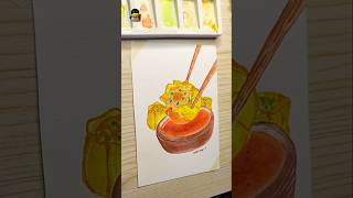 (TB) LUKIS DIMSUM 2023! #watercolorpainting #foodillustration