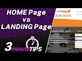 Home Page vs Landing Page - What's the Difference?