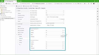 Eclipse Room Controller Parameters | Function Page - Detailed Control Element