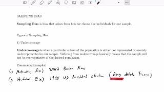 Statistical Bias (Part 1)