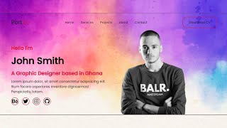 Create A Simple Responsive Portfolio Website Using HTML \u0026 CSS