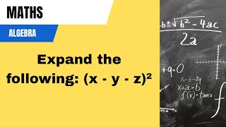 Expand the following (x-y-z)^2.