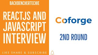 ReactJs Interview Coforge 2nd Round | ReactJs & Javascript | Coforge | Software Engineer | Developer