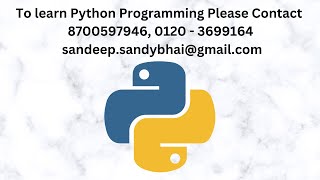 Python Training | python training course | python course with placement | sandeep malik