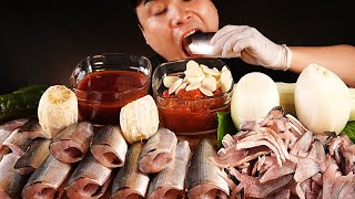 좋은 식감과 고소한 전어회 먹방~!! 리얼사운드  ASMR social eating Mukbang(Eating Show)