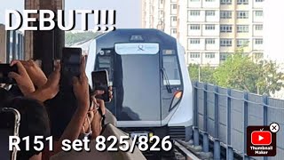 (SMRT) DEBUT!!! Alstom MOVIA R151, Set 825/826 - Full Eastbound joyride