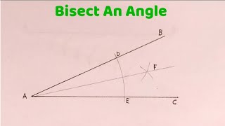 How to bisect an angle