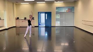 RAD Advanced 1 Centre practice and pirouette