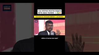 J Sai Deepak debate with Anas Tanwir on mosques on Hindu Temples sites, Pakistan partition \u0026 Nehru