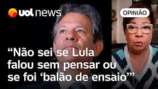 Lula e Haddad: Não vejo disputa sobre meta fiscal; quem decide é o presidente, diz Dora Kramer