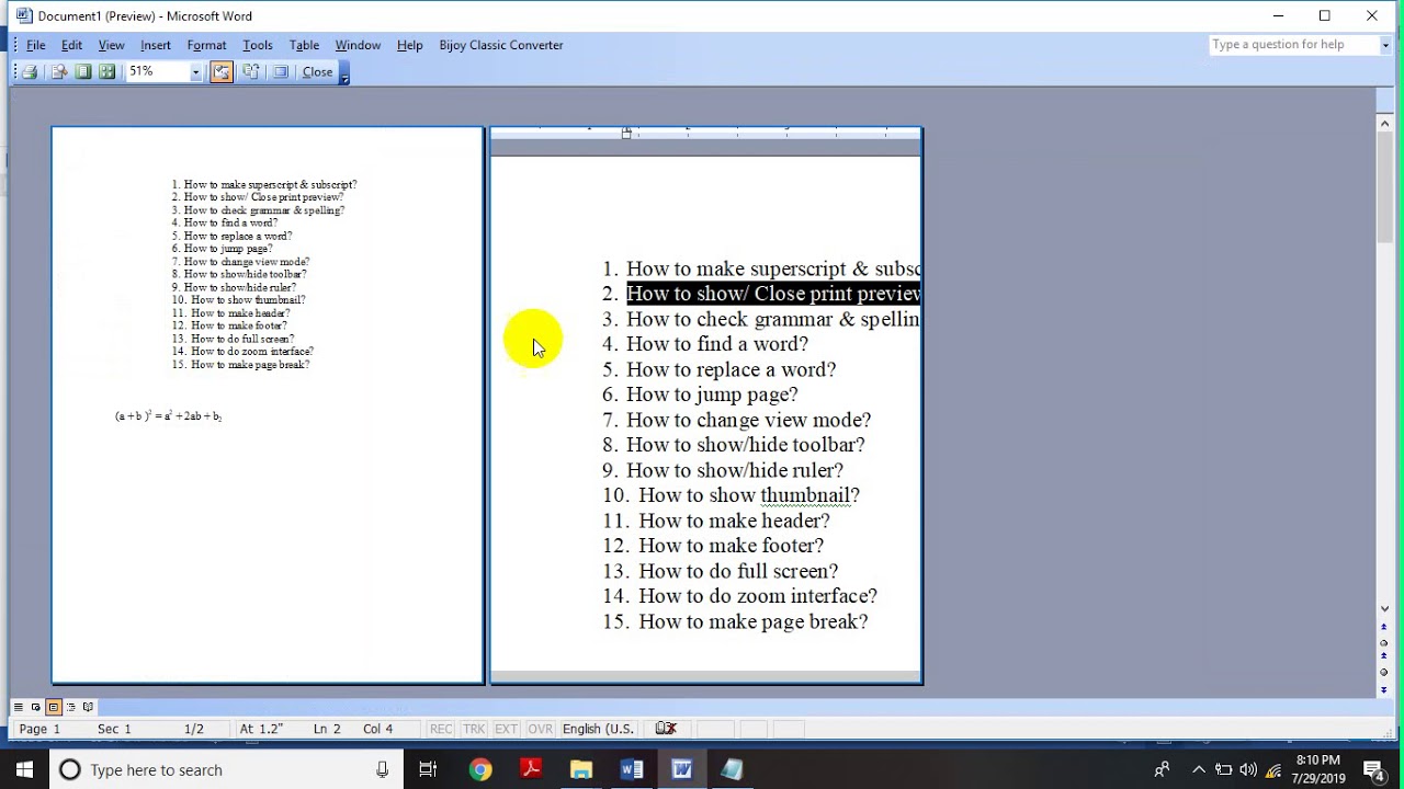 Ms Word Basic Tutorial Youtube