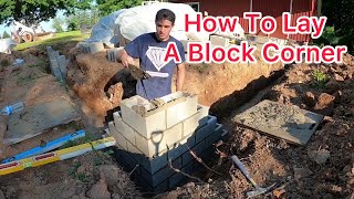 How To Lay A block corner pt. 1