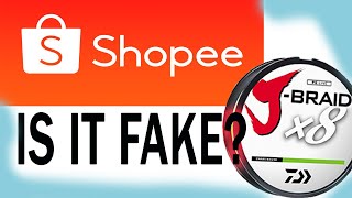 Shopee Daiwa J braid Peke Ba? | Fake Daiwa J braid From Shopee?