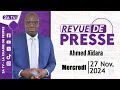 Revue de presse Ahmed Aïdara du Mercredi 27 Novembre 2024