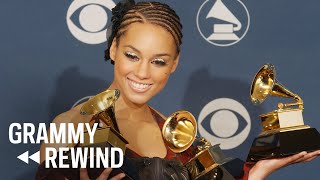 Watch A 'Humbled' Alicia Keys Win Song Of The Year For "Fallin'" In 2002 | GRAMMY Rewind