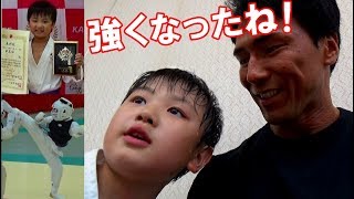 息子が空手の試合にクラスを上げて挑戦！技の上達や諦めない姿勢に感激【親バカ日記】