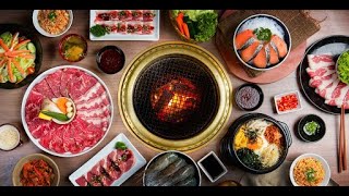 Eating at AKA Yakiniku Buffet in Bangkok Thailand ASMR - Part 1