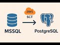 Convert schema from MsSQL to PostgreSQL using AWS SCT | Schema conversion tool | MsSQL to PostgresQL