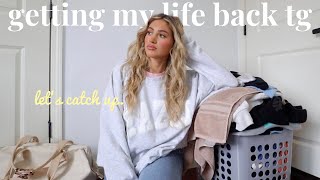 VLOG: unpacking, laundry & catching up *we're on facetime*