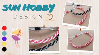 2 Color Twister Macrame Bracelet Tutorial ⭐ 2 Renkli Makrome Örgü Bileklik