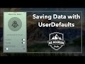 How to Save Data with UserDefaults (iOS, Xcode 8, Swift 3)