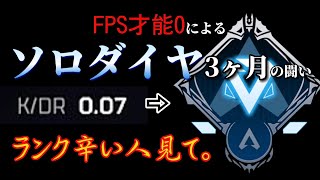 【MAD】一人の才能0による、ソロダイヤ達成までの全記録【APEX LEGENDS × シルエット】