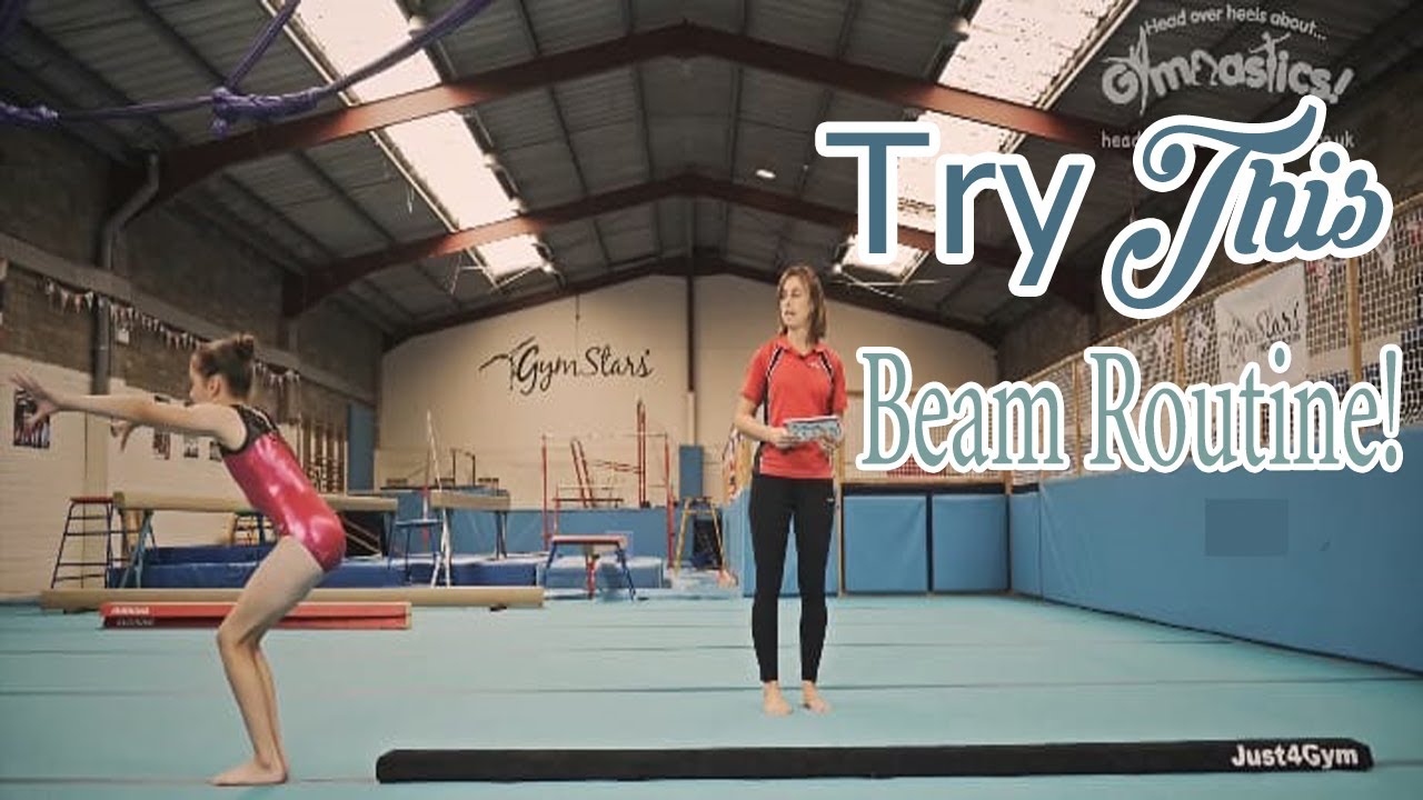 Head Over Heels Gymnastics Tutorials | Try This Beam Routine! (Full HD ...