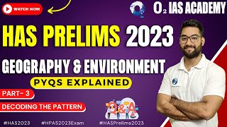 HAS Prelims PYQ Analysis - Geography & Environment | HPAS Previous year Questions | HPAS 2023