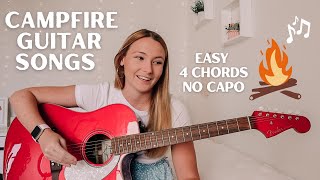 Summer Sing Along Guitar Songs // Easy Campfire Guitar Songs 4 CHORDS & NO CAPO // Nena Shelby