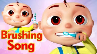 Brushing Song | Nursery Rhymes & Kids Songs | Videogyan 3D Rhymes | Healthy Habits For Kids