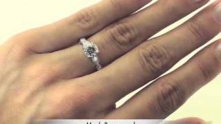 1.46ct Round Brilliant Cut Diamond Engagement Anniversary Ring - Mark Broumand