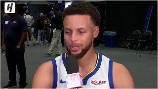 Stephen Curry Accepts The Challenge, Full Warriors Interview | 2019 NBA Media Day