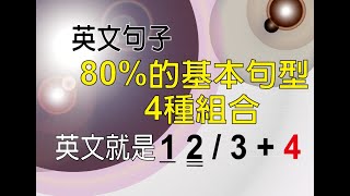 英文句子80%的基本句型4种组合英文就是12/3+4