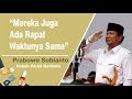 SBY Tidak Hadir di Pertemuan Ketum Parpol Koalisi, Prabowo: Kebetulan Mereka Ada Rapat Juga