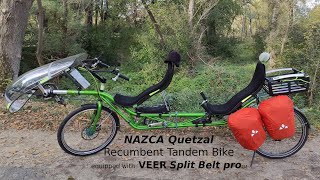 Nazca Quetzal Recumbent Tandem Bike Chain Drive to VEER Split Belt pro Transformation  3.