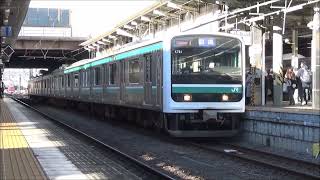 E501系K751編成　水戸駅入線＆回送発車