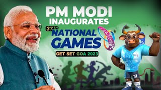 PM Modi inaugurates the 37th National Games at Pandit Jawaharlal Nehru Stadium, Margao, Goa