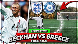 Recreating David Beckham's Free Kick against Greece in 2001