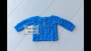 Casaquinho De Bebe Em Trico