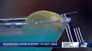 Charlotte County business honors Sgt. Elio Diaz with 'True Blue Hero' drink