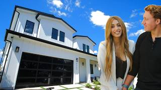 Young Couple Tours Luxury MODERN Farmhouses -- They Can't Believe the Backyard!